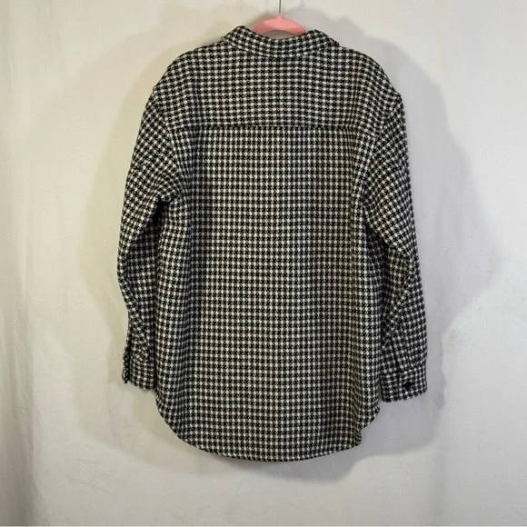 Express Oversized Houndstooth Shacket Size M - Picture 5 of 8